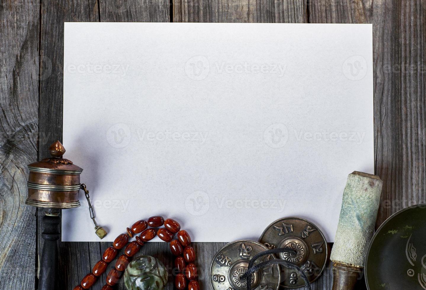 buddhistische religiöse Gegenstände für Rituale foto