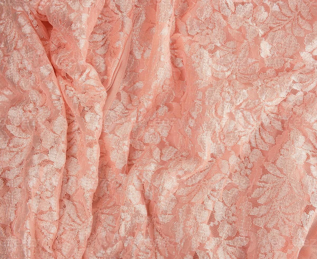 Fragment aus rosa Guipure, Vollbild foto