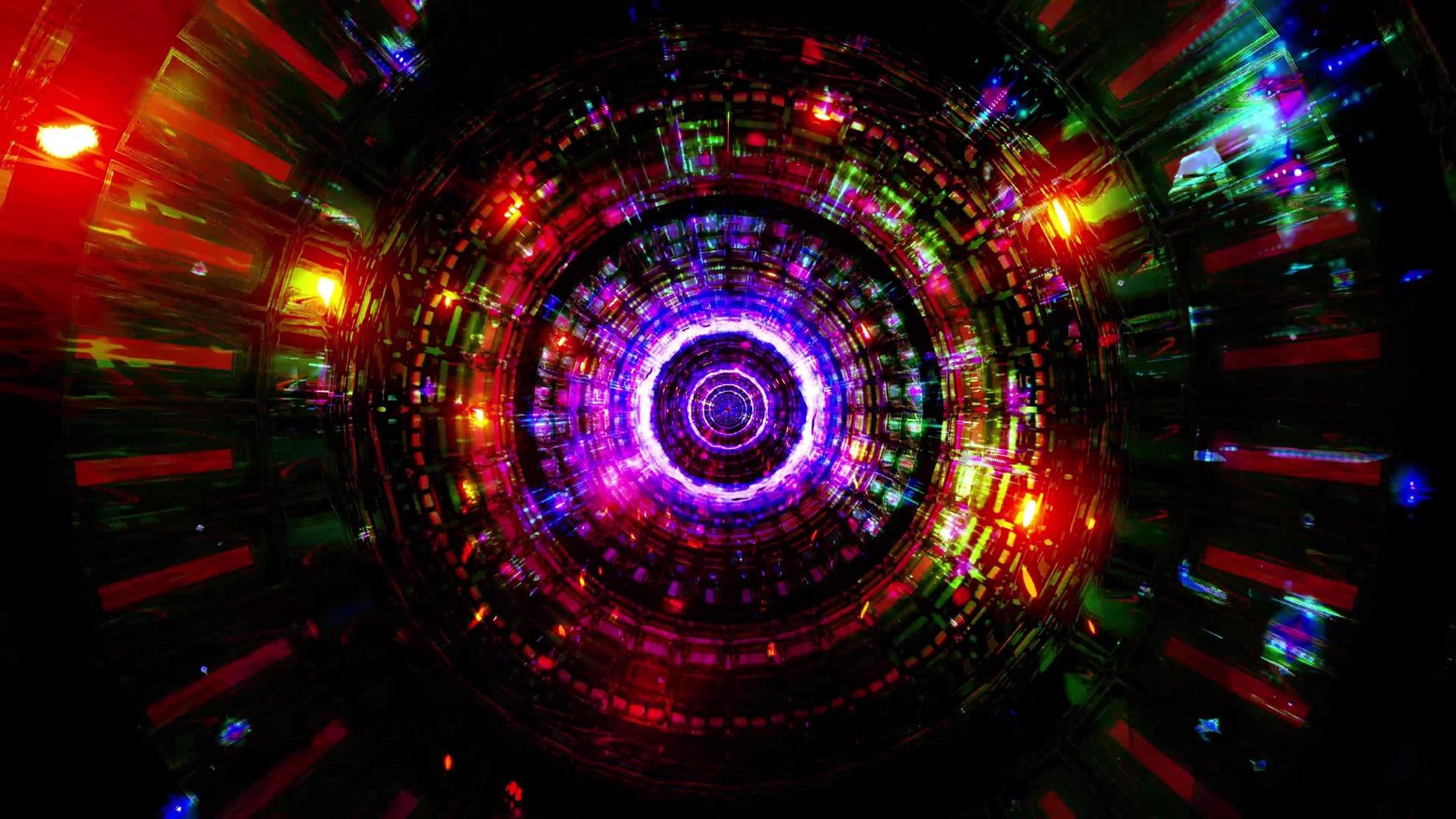 abstrakte Reflexion Neonlichter leuchtende Farben 3d Illustration Hintergrund Tapete Design Kunstwerk foto