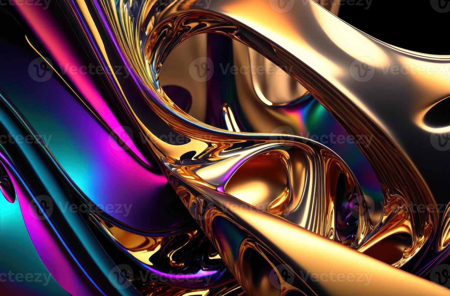 psychische Wellen mutiger metallischer Farbton abstrakter Hintergrund foto