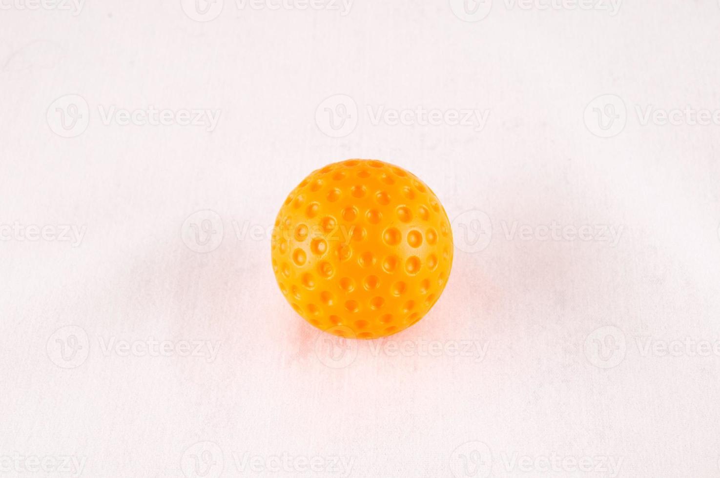 Stressball auf weißem Hintergrund foto