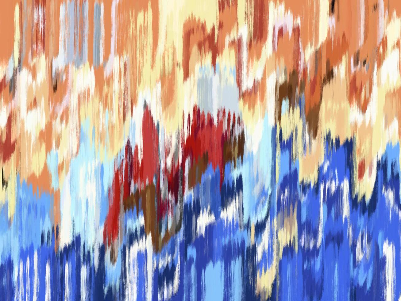 bunter hintergrund abstrakte pinsellinie blau gelb foto