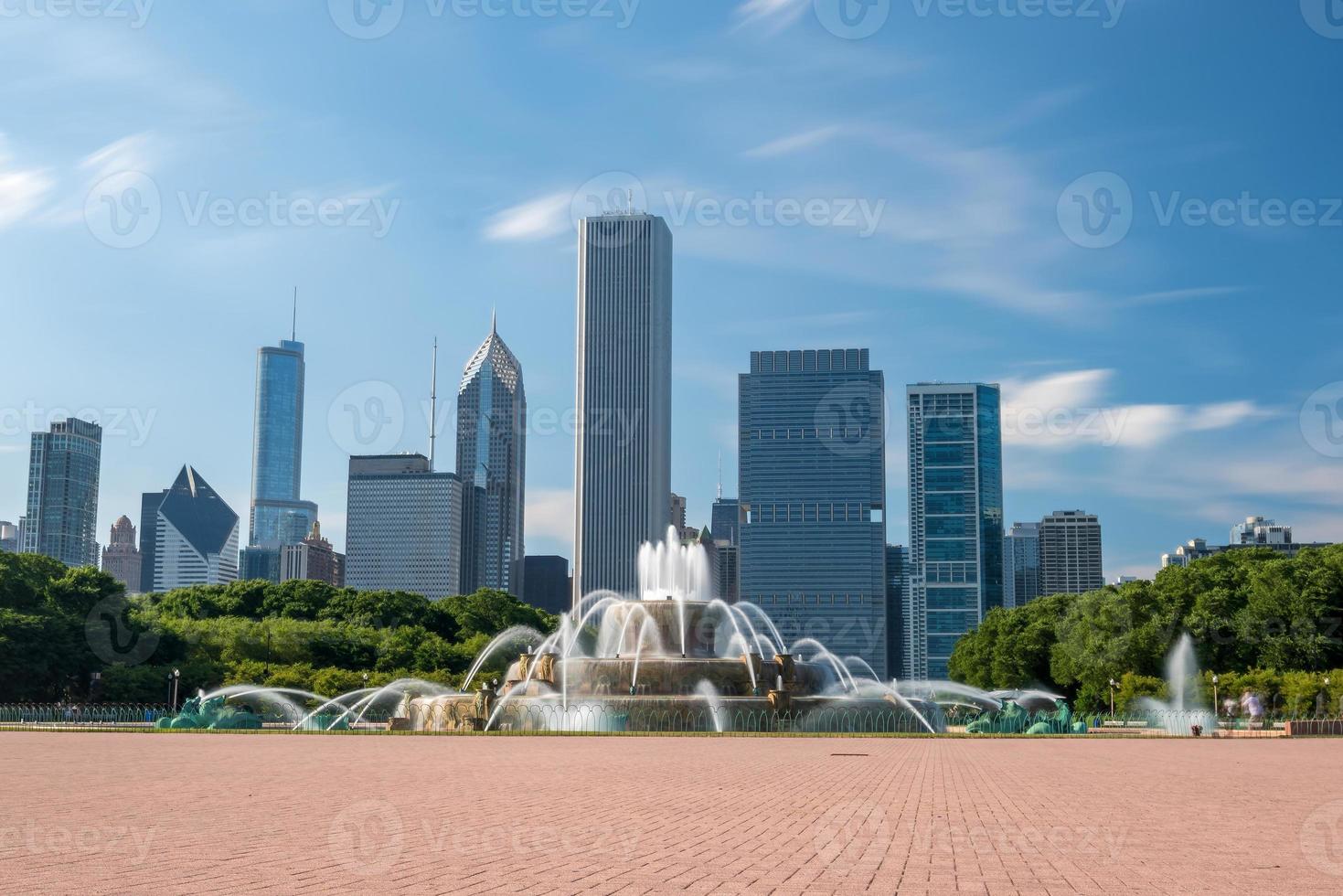 Buckingham-Brunnen im Grant Park, Chicago, USA foto