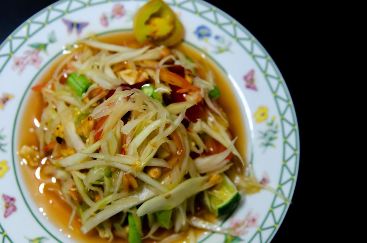 Somtum thailändisches Essen foto