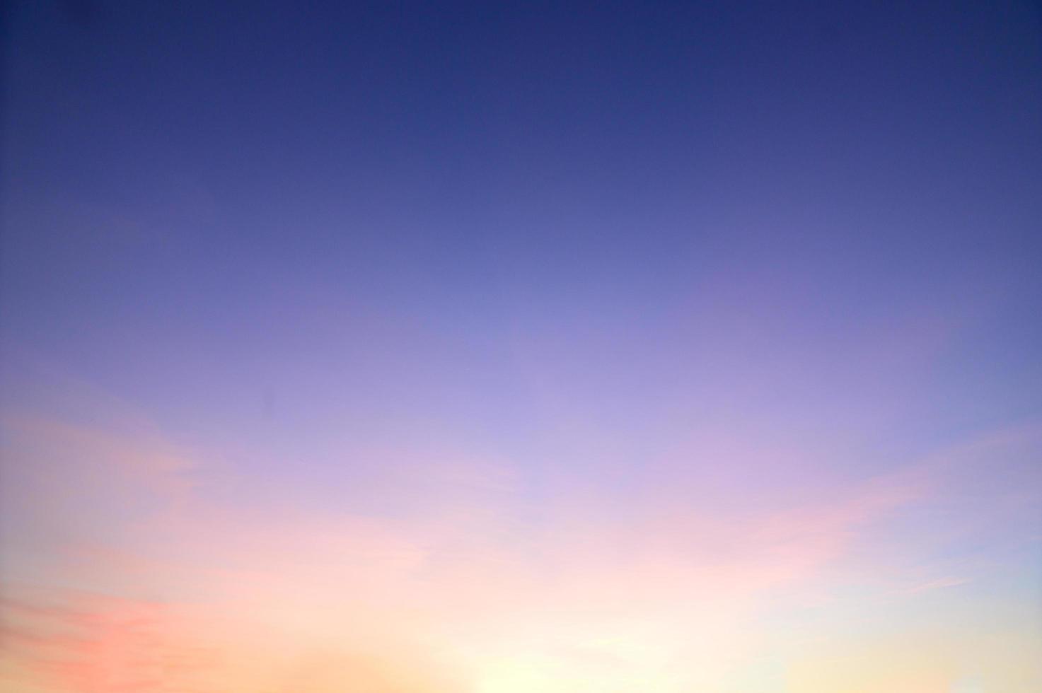 Panorama Himmel Wolken am Abend foto