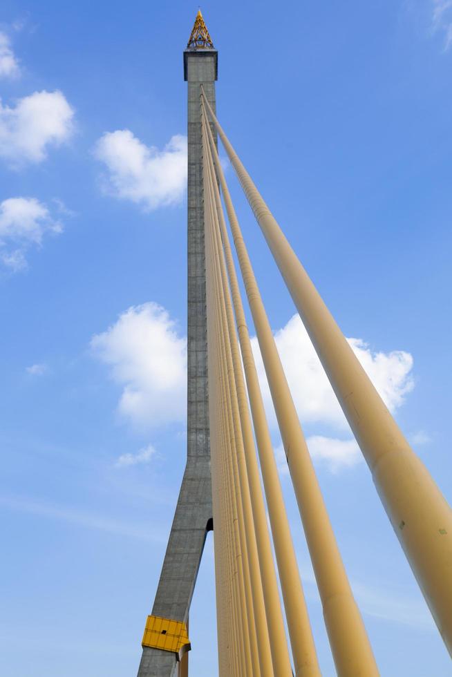 Rama VII Brücke in Bangkok, Thailand foto