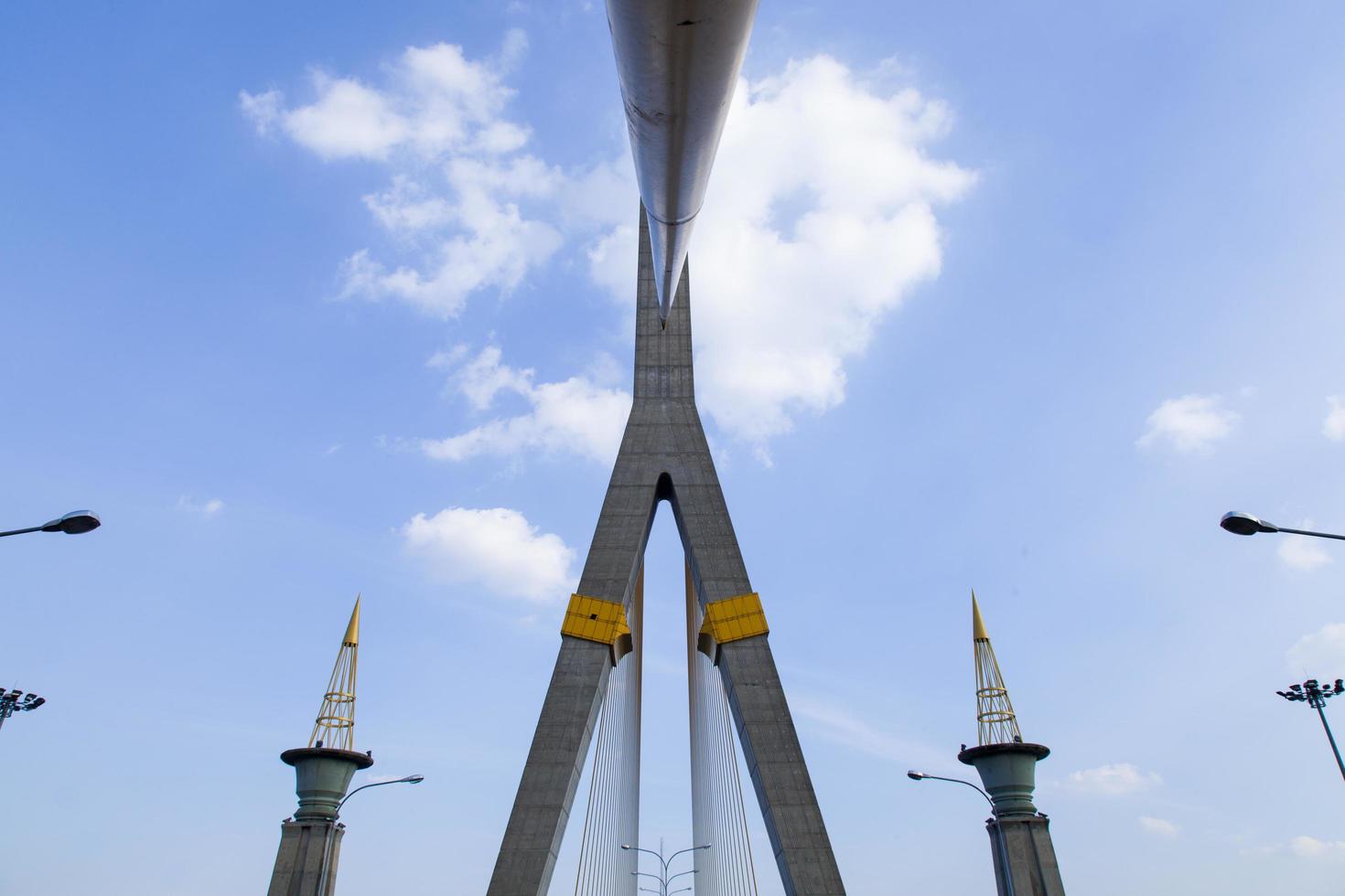 Rama VII Brücke in Bangkok, Thailand foto