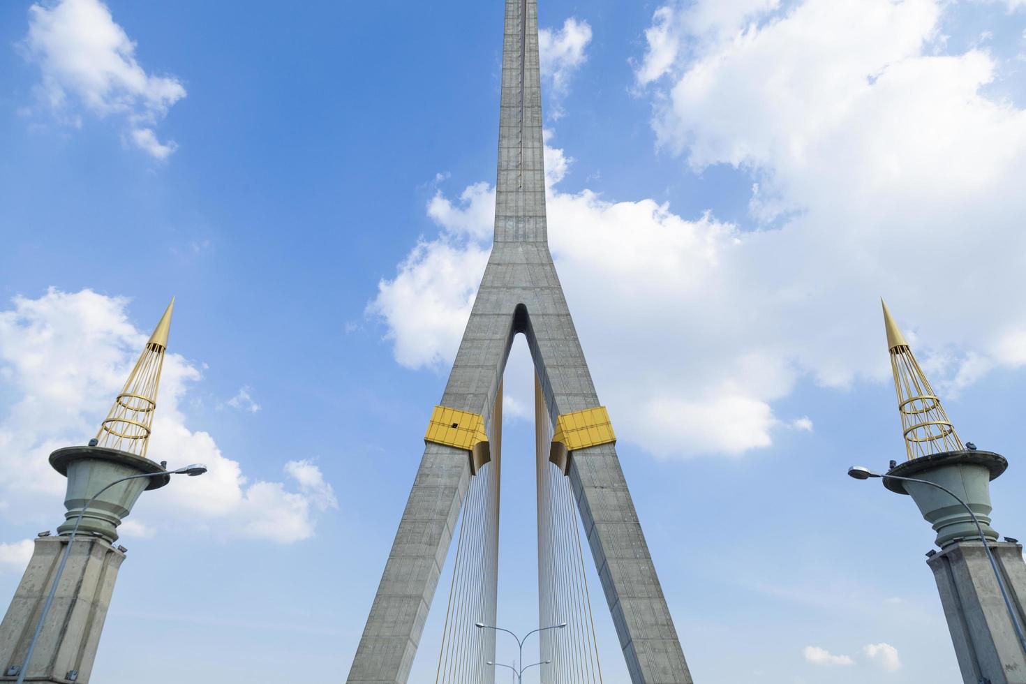 Rama VII Brücke in Bangkok, Thailand foto