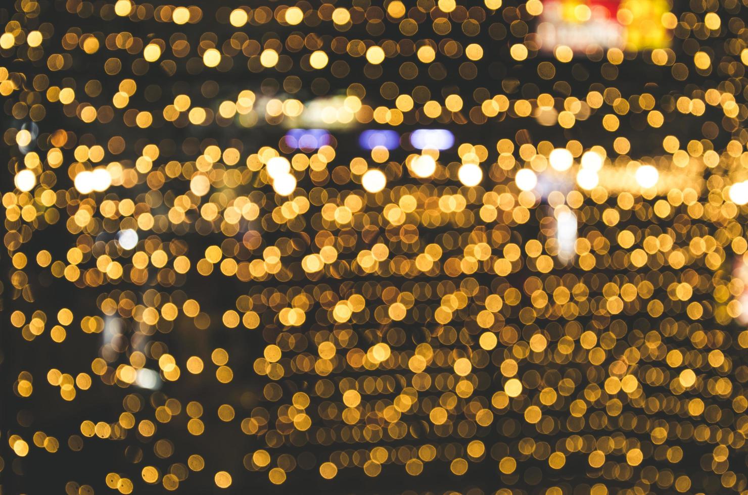 goldene Bokeh-Lichter foto