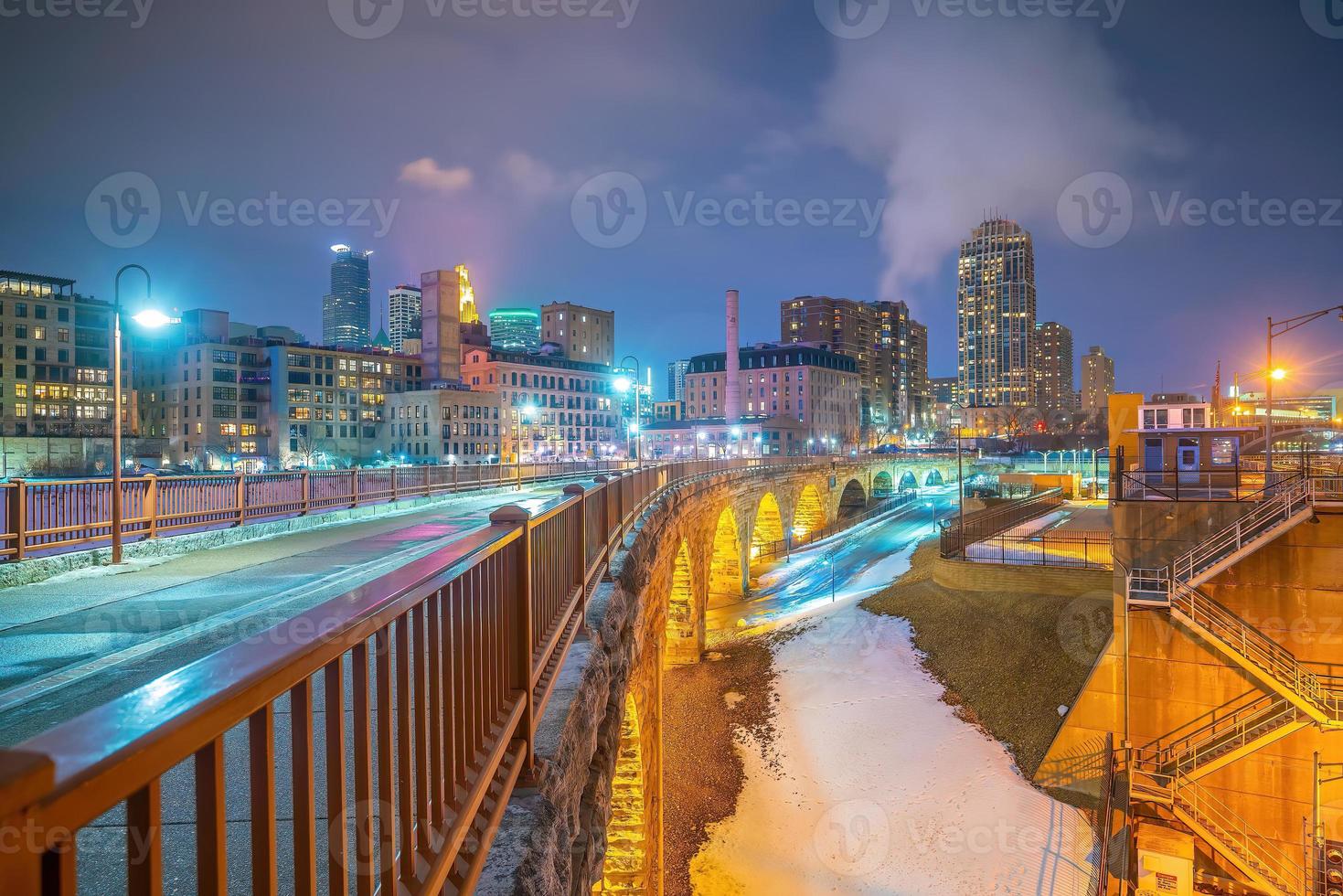 Minneapolis Innenstadt Skyline Stadtbild von Minnesota in den USA foto