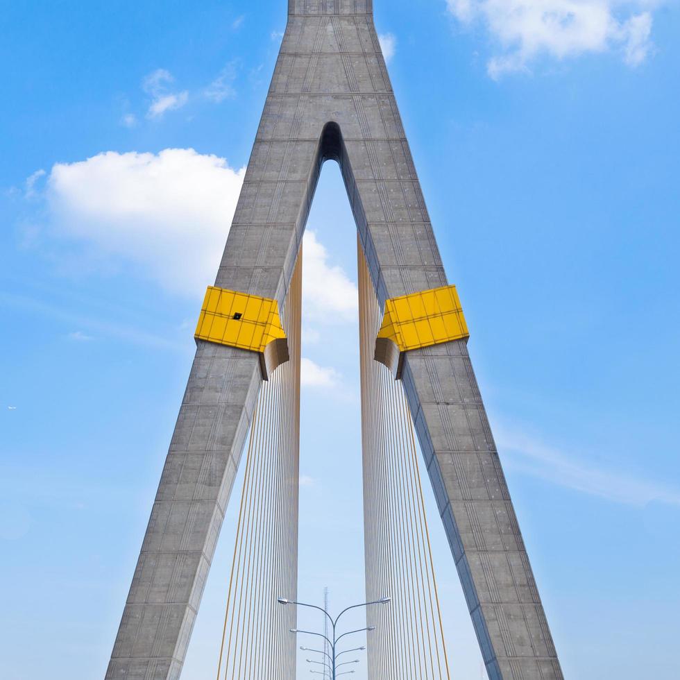 Rama VII Brücke in Bangkok, Thailand foto