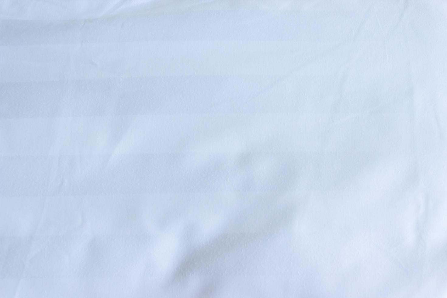 weißes Bettlaken für Textur oder Hintergrund foto