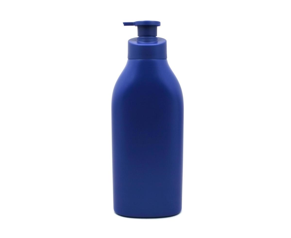 blaue Plastikflasche foto