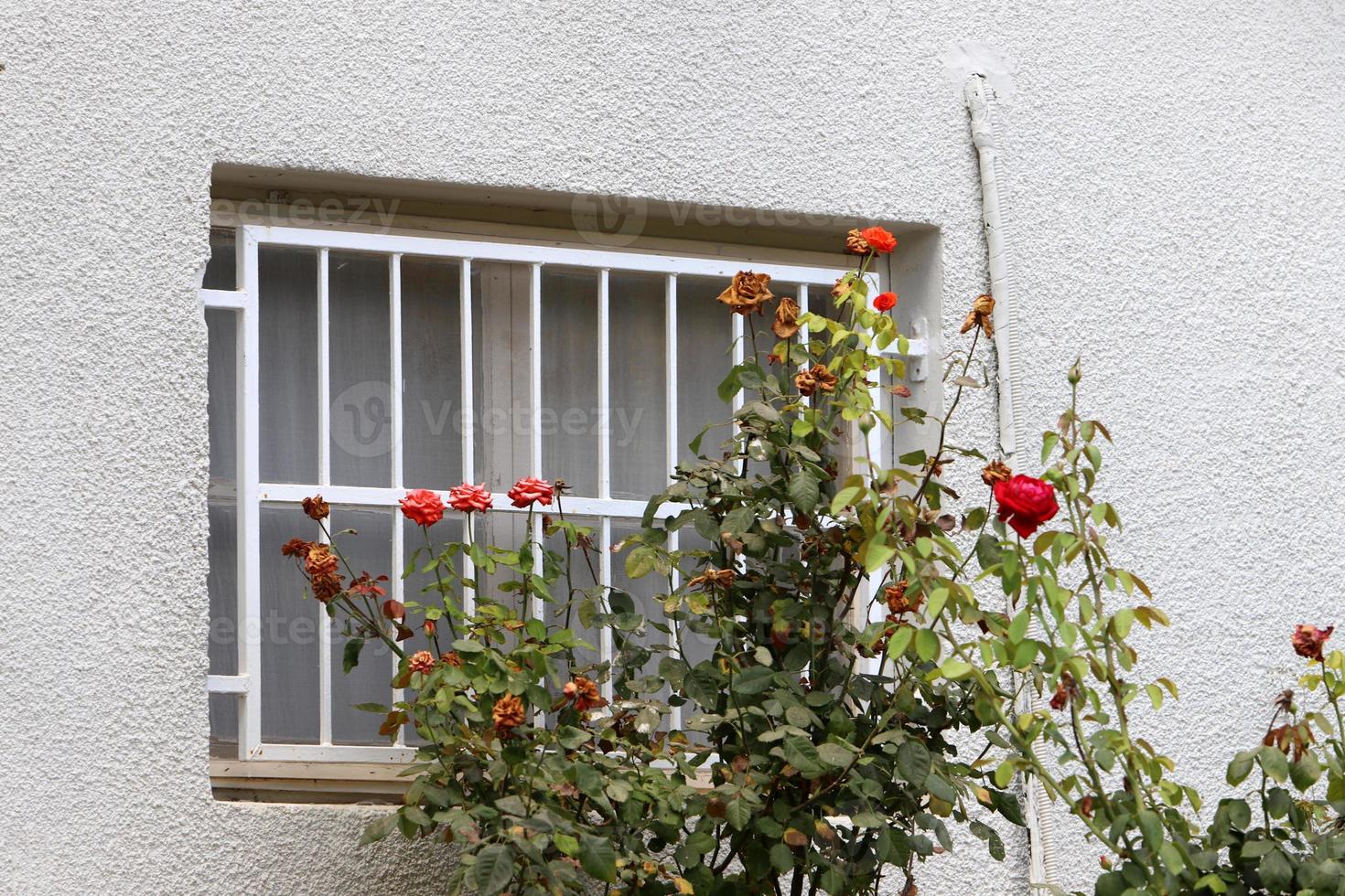 kleines Fenster in der Großstadt. foto