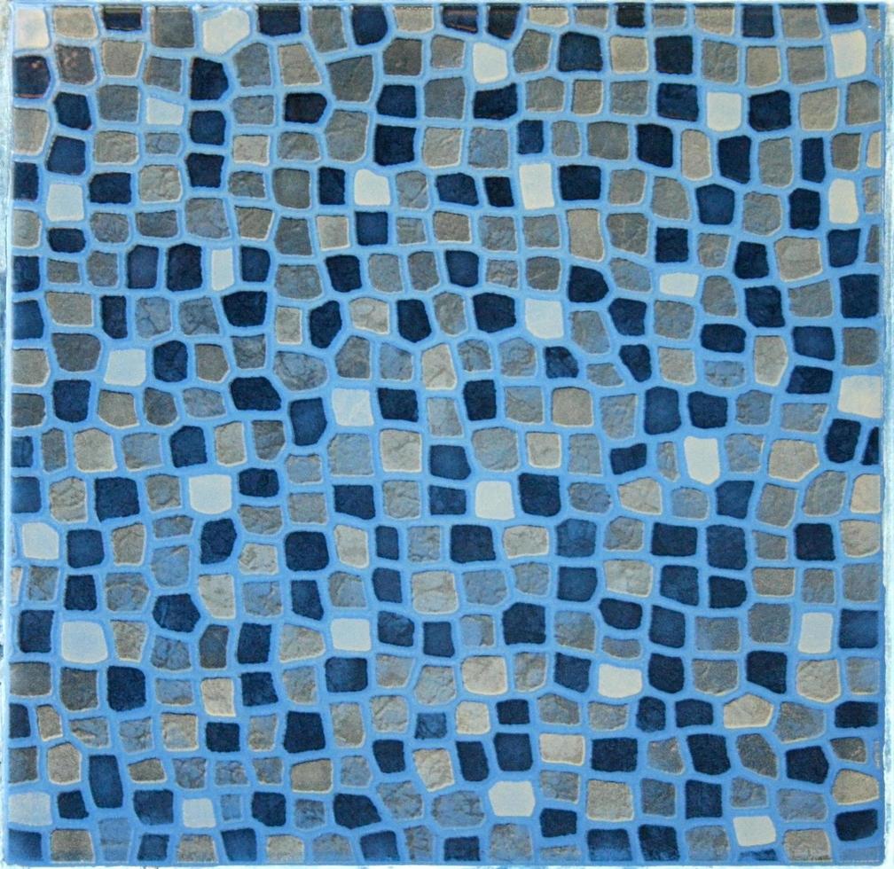 blaue Mosaikfliese foto