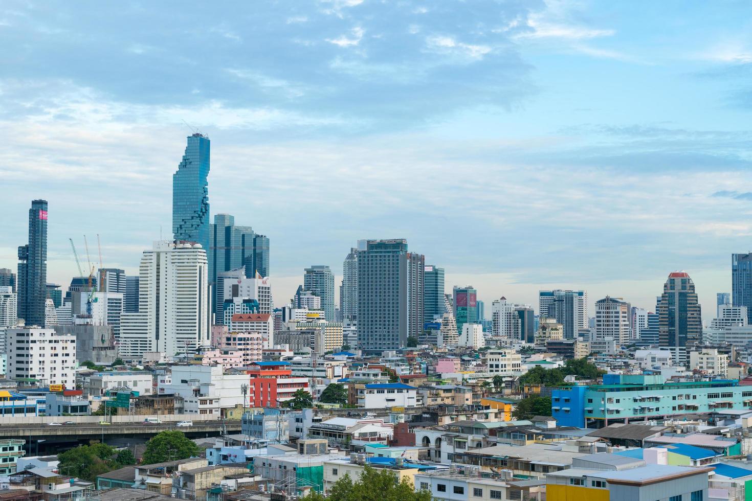 Skyline der Stadt Bangkok foto