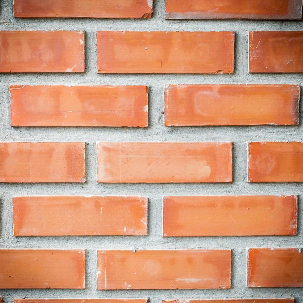 rote Backsteinmauer Nahaufnahme foto