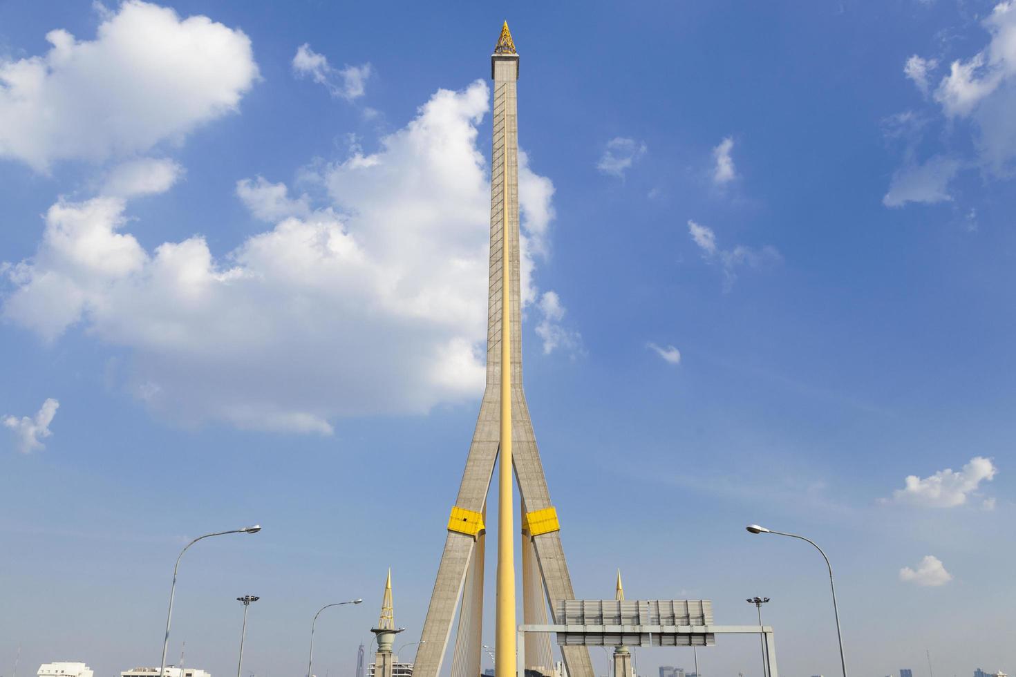 Rama VII Brücke in Bangkok, Thailand foto