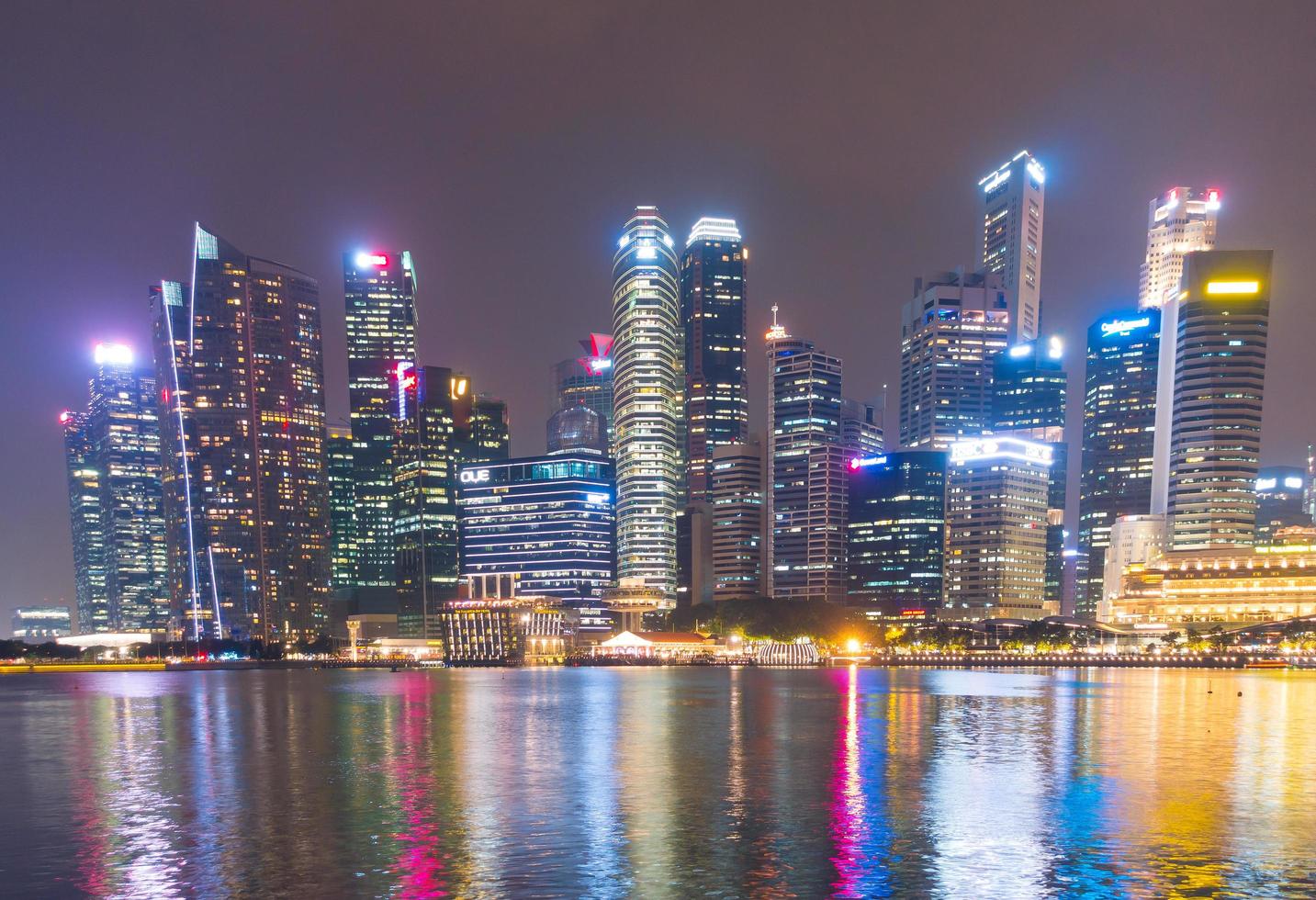 Wolkenkratzer Gebäude in Singapur Stadt foto