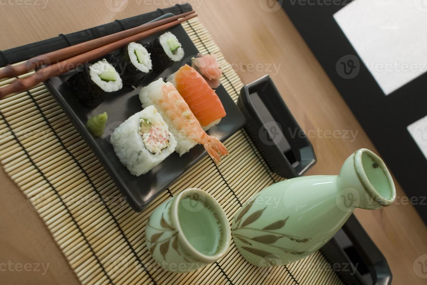 ein Sushi-Essen foto