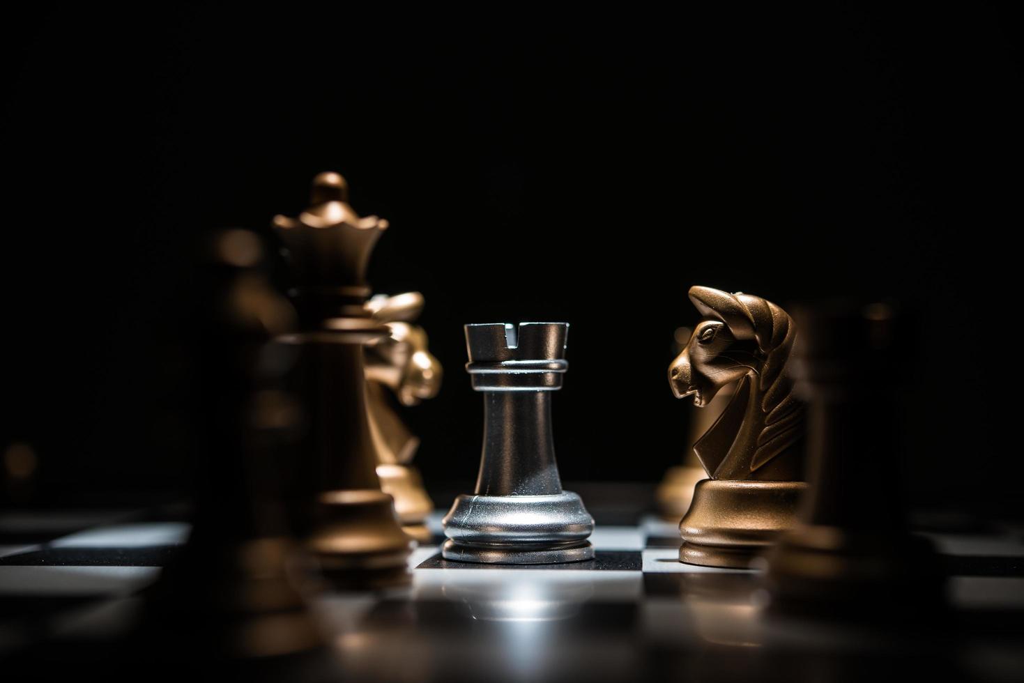 Schachkampfspiel foto