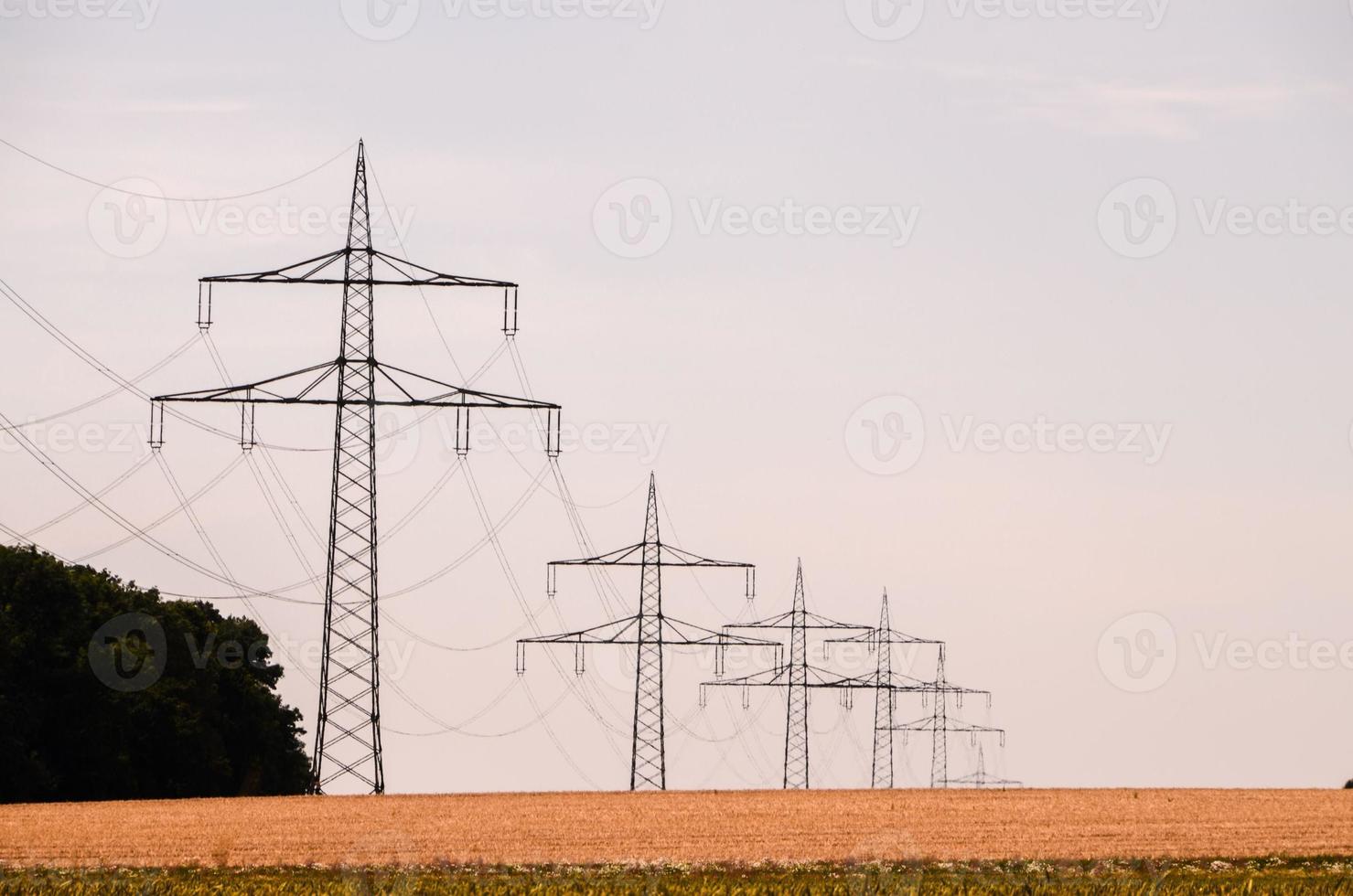 Ansicht des elektrischen Pols foto