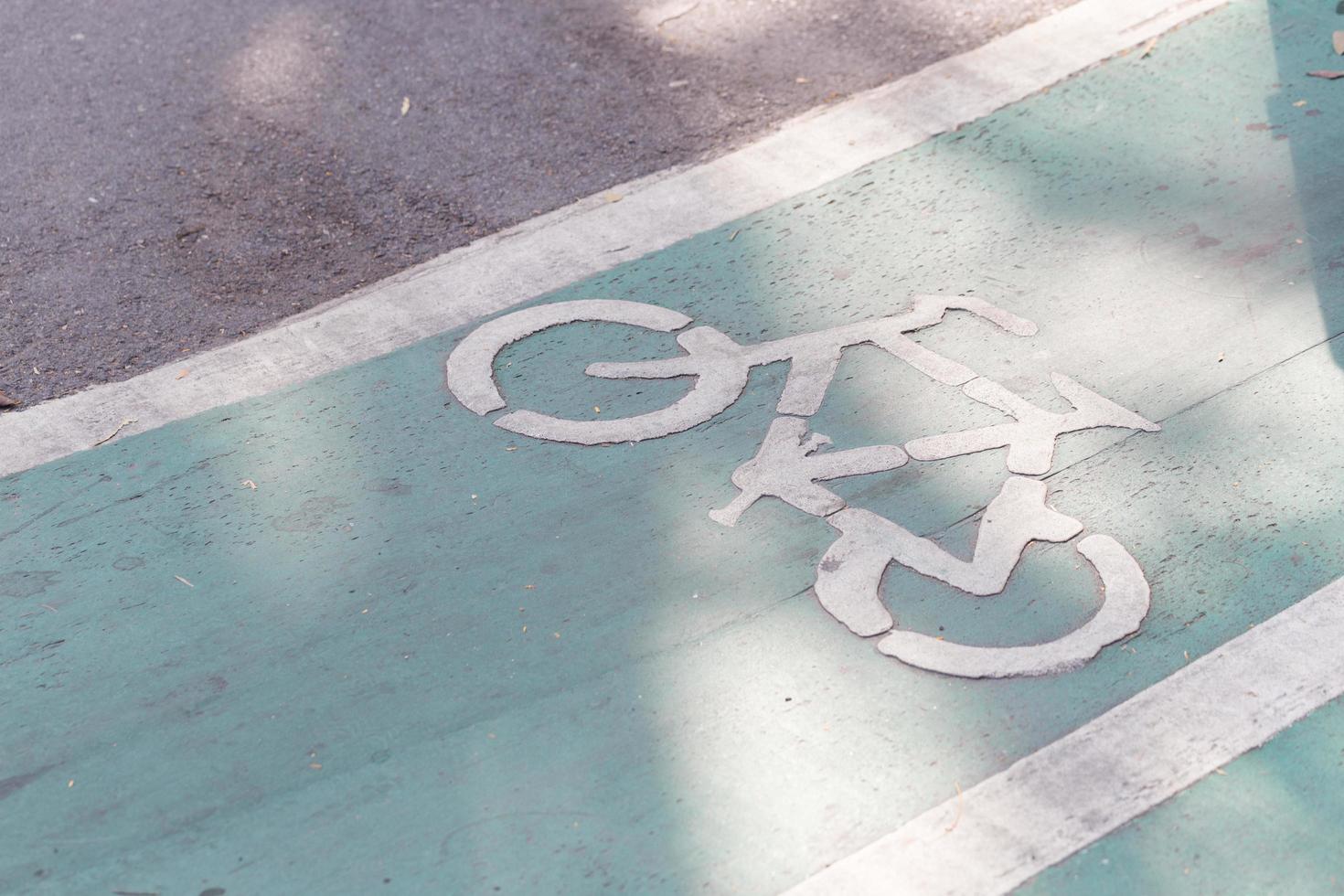 Radwegschild foto