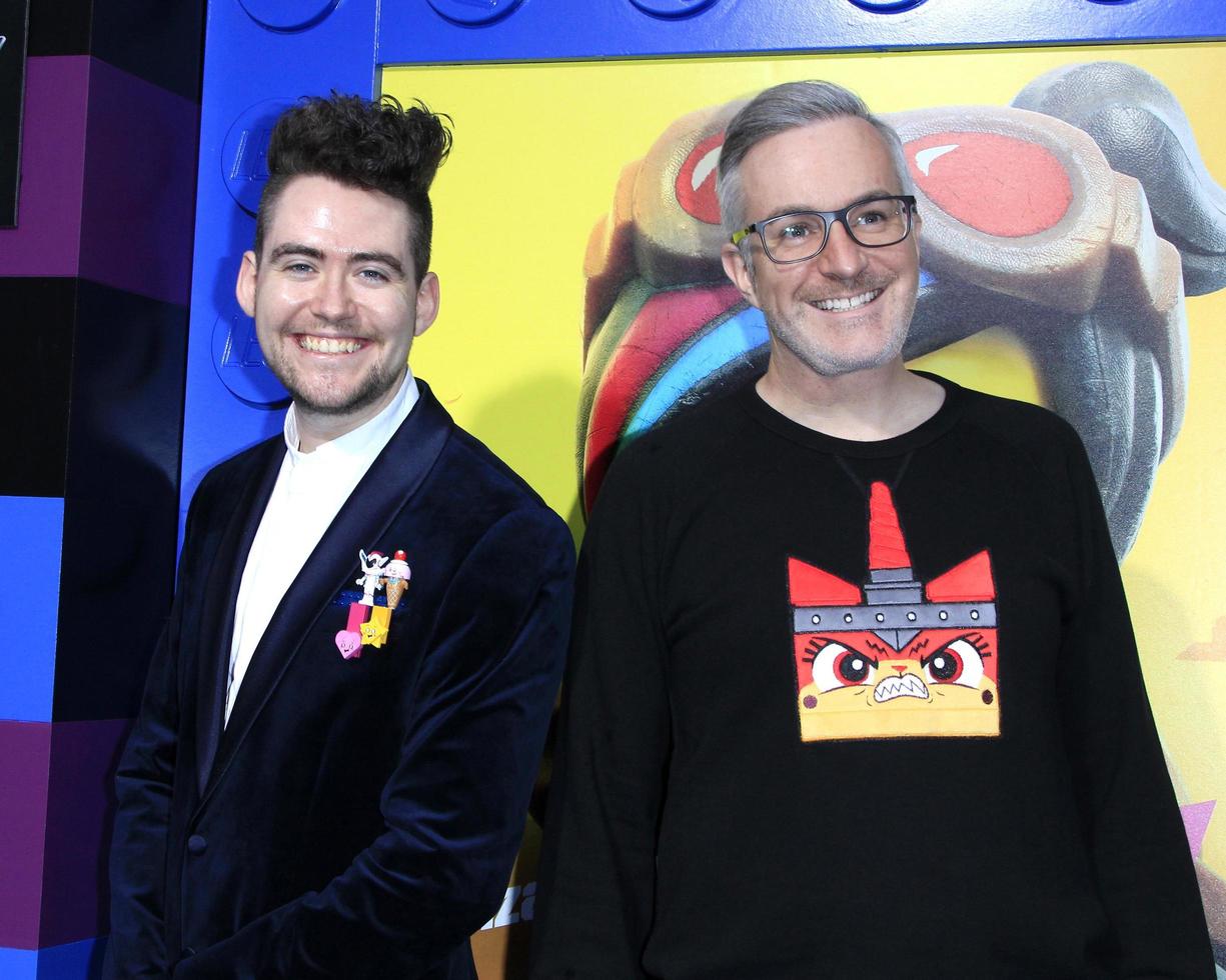 los angeles - 2. feb - ross haynes, matthew ashton beim lego film 2 - der zweite teil premiere im village theater am 2. februar 2019 in westwood, ca foto