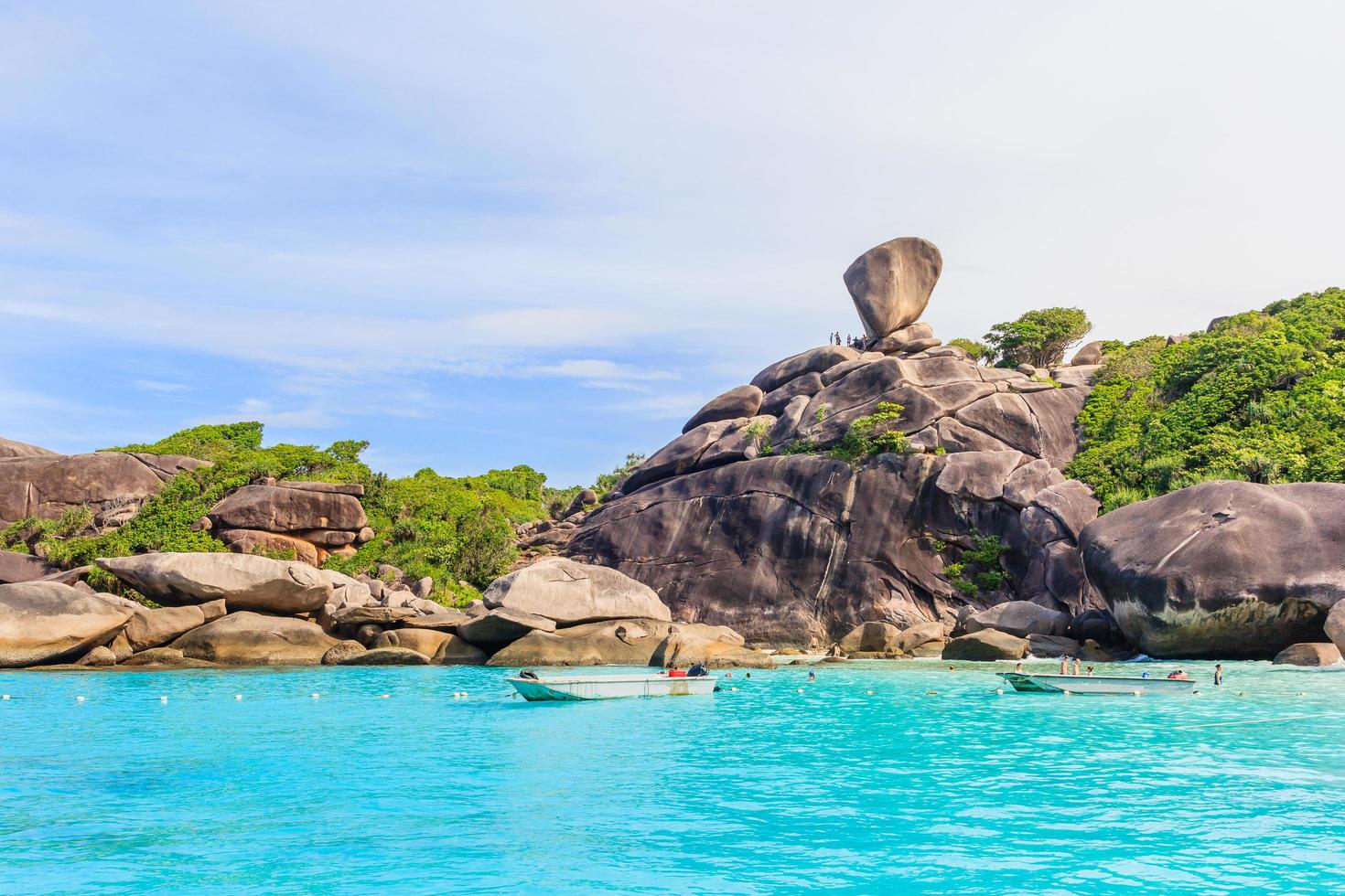 Menschen auf Similan Island, Phuket, Thailand, 2017 foto