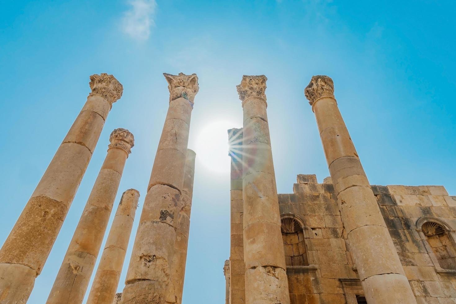 Tempel der Artemis in Gerasa, heutiger Jerash, Jordanien foto