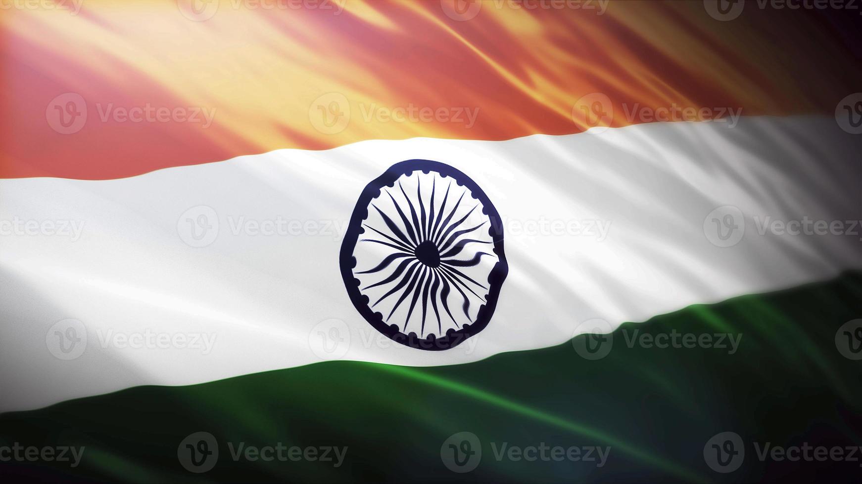 Indien National Flagge 4k Bild foto