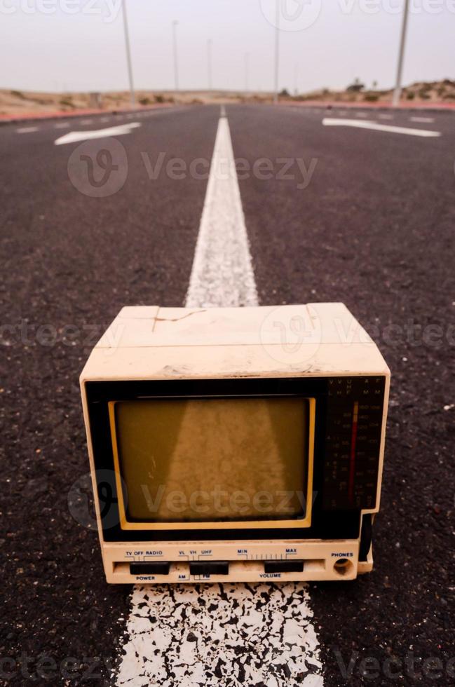 Fernseher auf das Straße foto