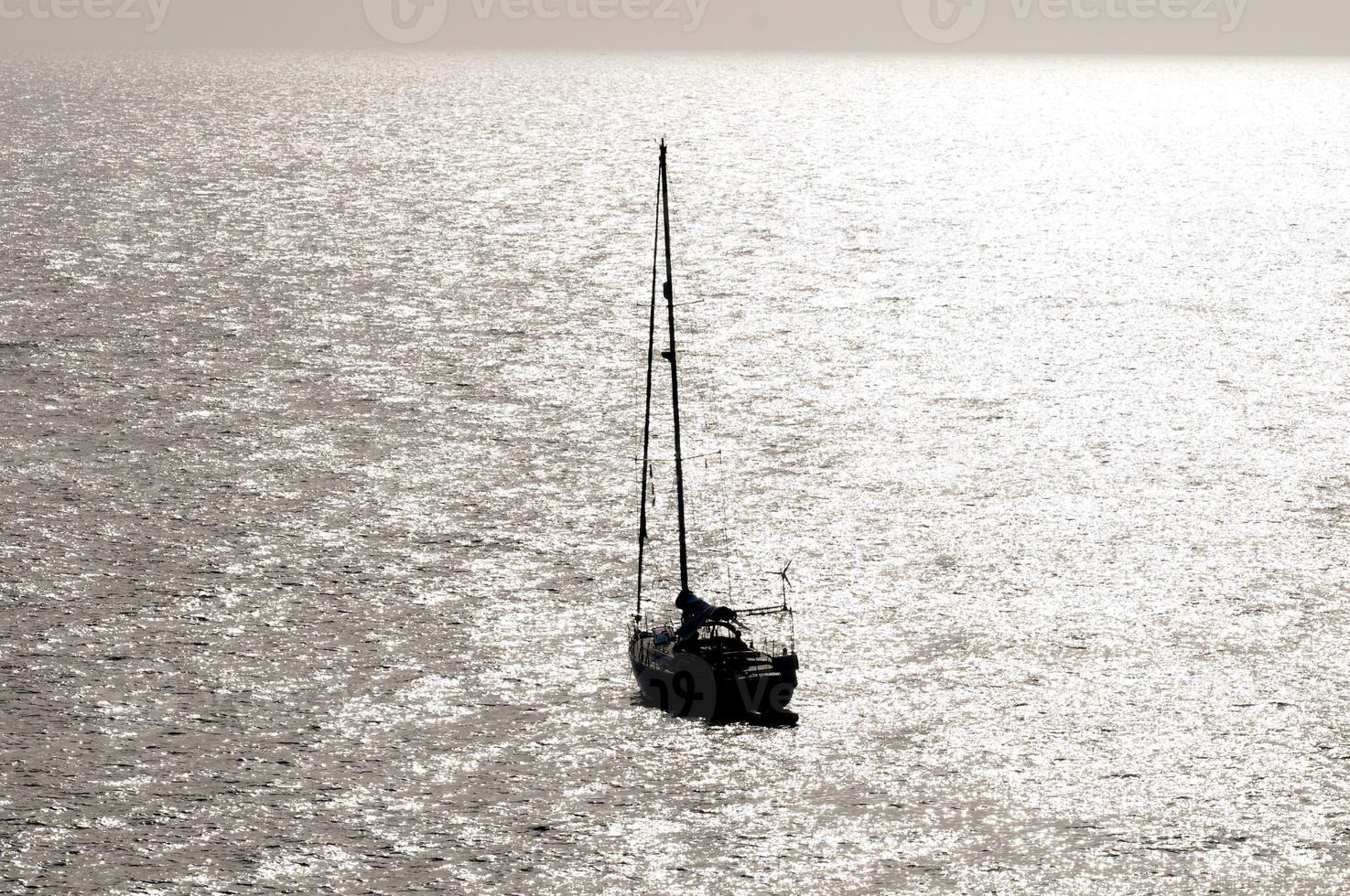 Segeln Yacht auf das Meer foto