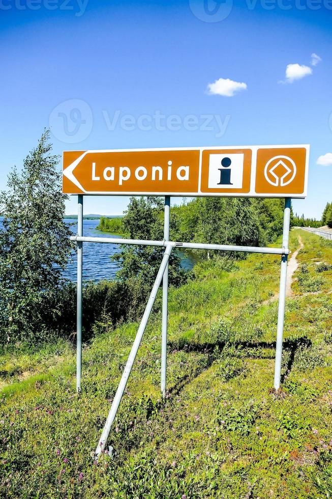 Zeichen zum laponia foto