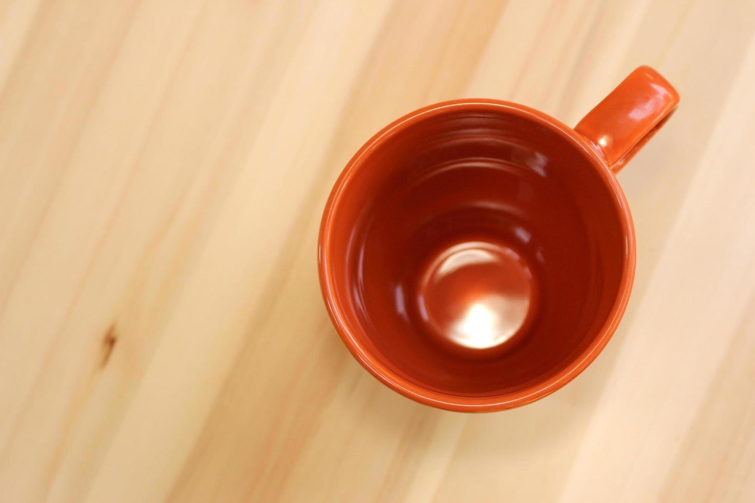 orange Kaffeetasse foto