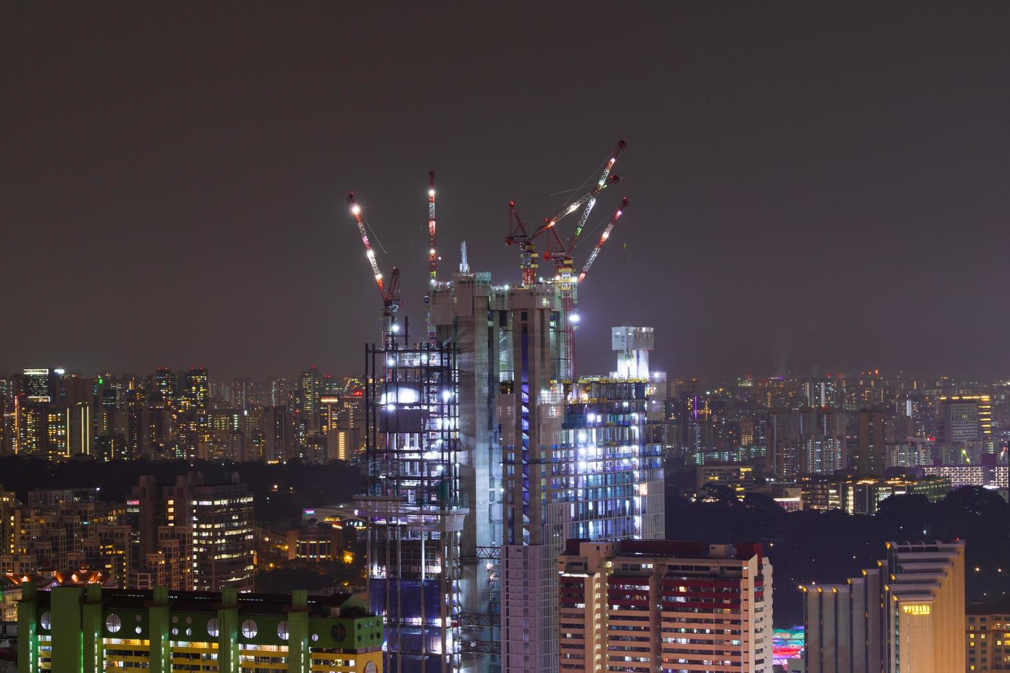 Bauarbeiten in Singapur foto