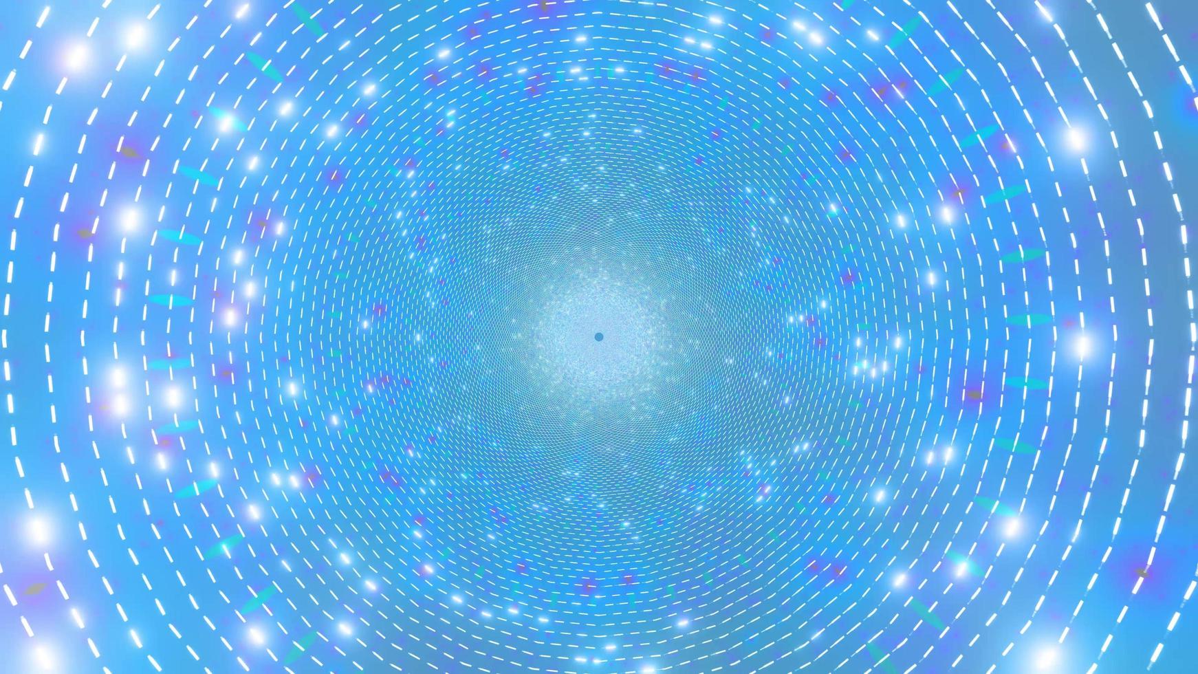konzentrische blaue Kreise 3d Illustration Kaleidoskop Design für Hintergrund oder Tapete foto