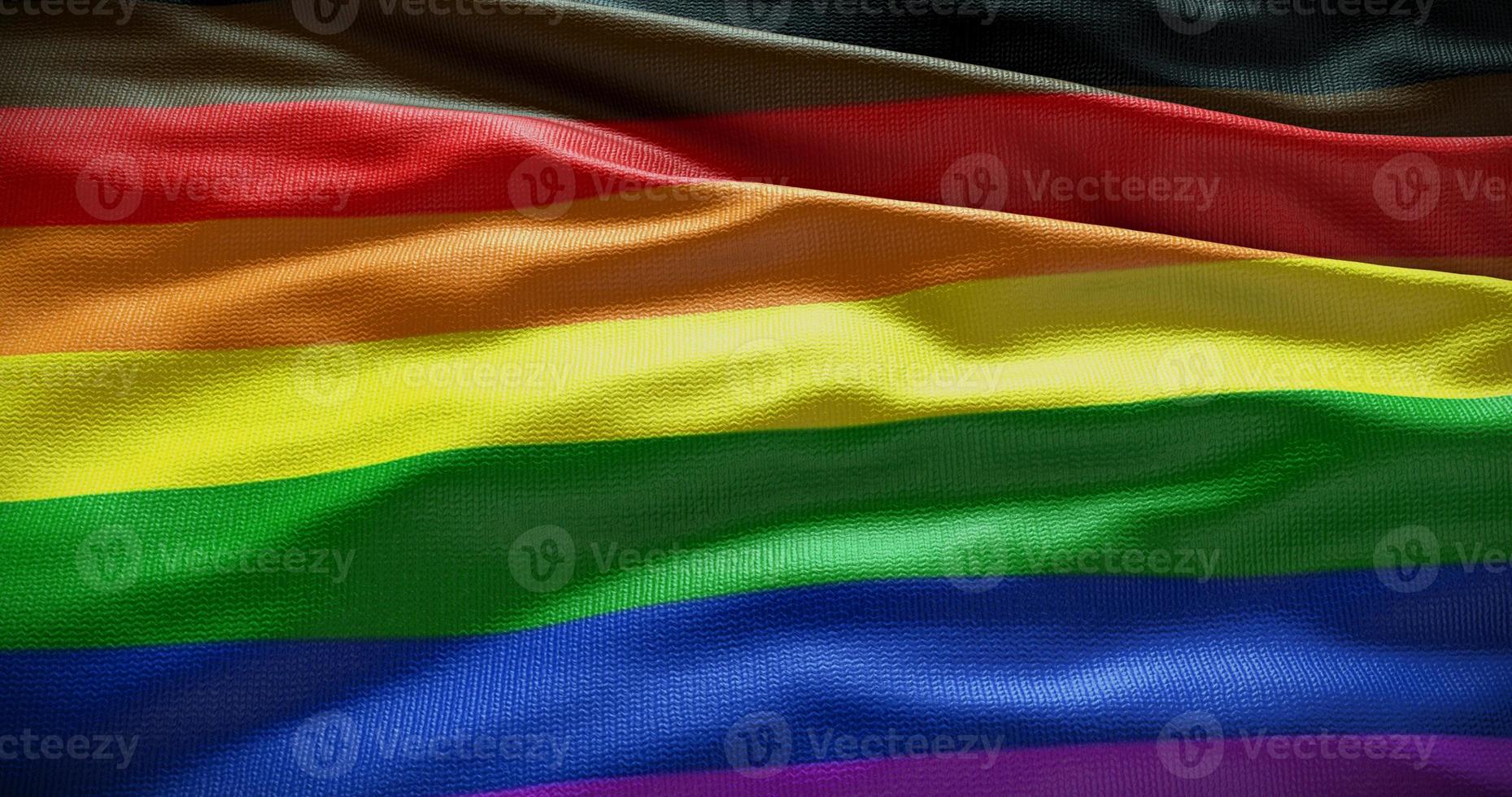 lgbt Stolz Flagge Symbol Hintergrund. 3d Illustration foto