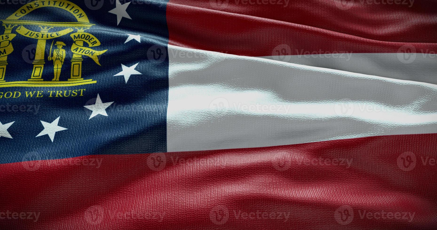 Georgia Zustand Flagge Hintergrund Illustration, USA Symbol Hintergrund foto