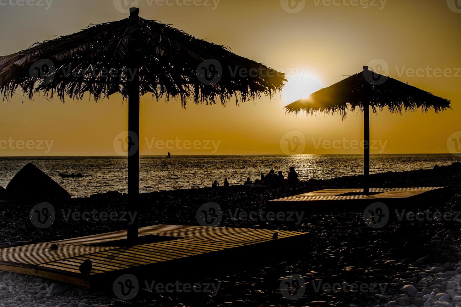 2022 08 22 Madeira Sonnenuntergang beim das Strand 5 foto