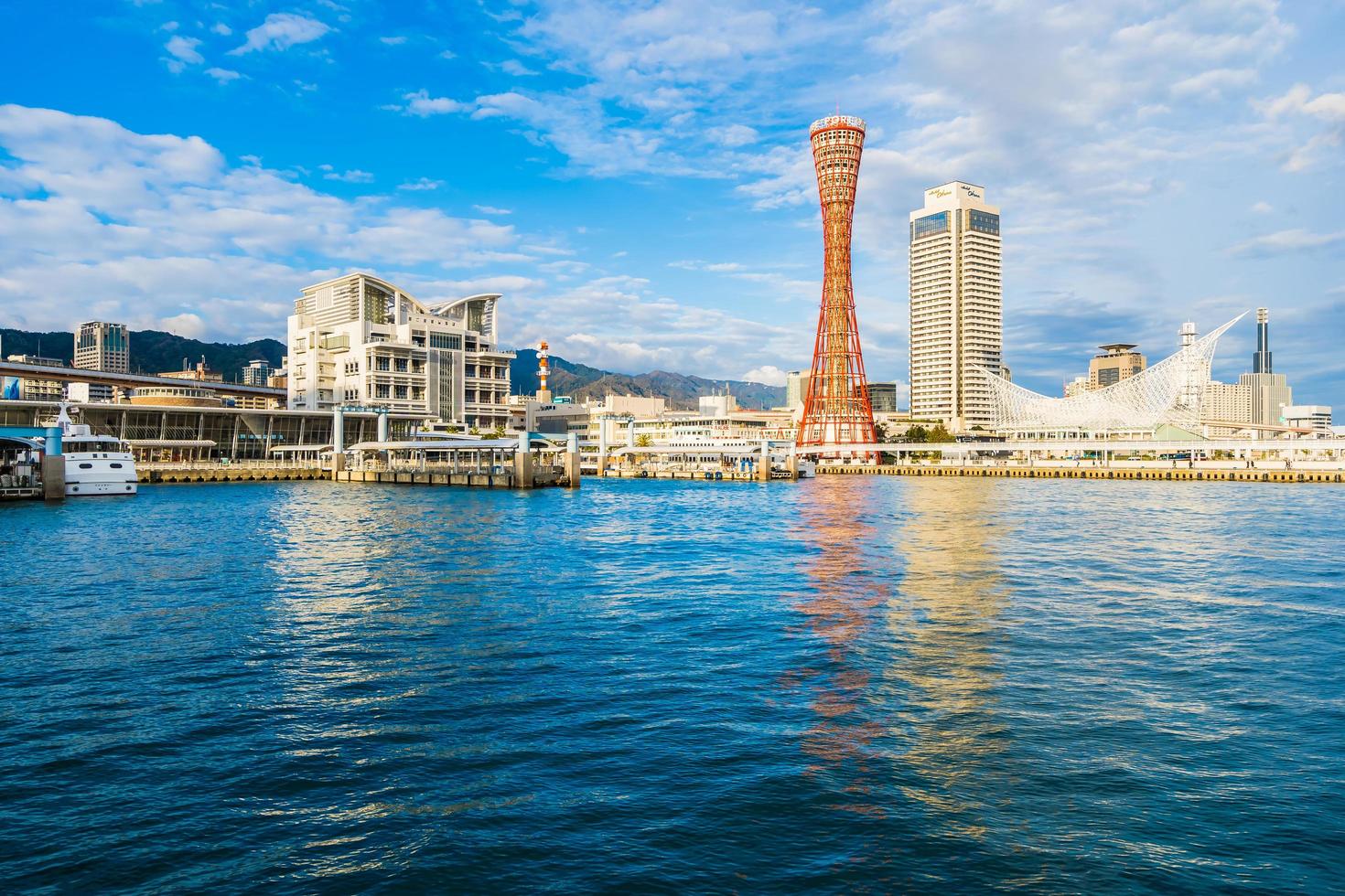 schönes Stadtbild von Kobe City, Japan foto