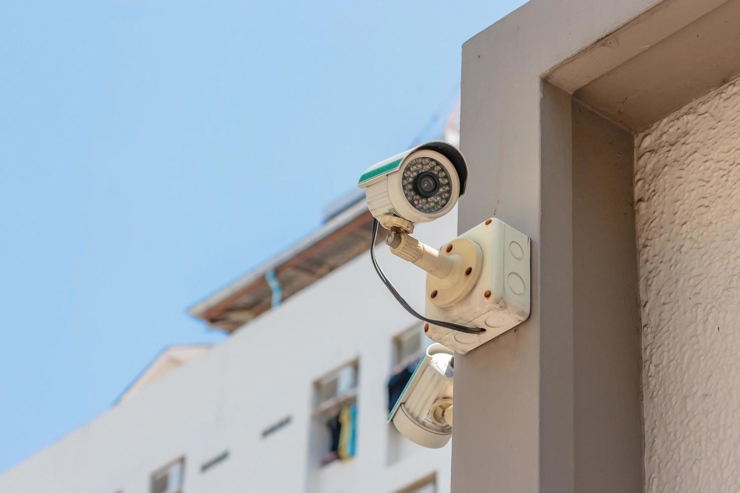 Überwachungs-CCTV-Kamera foto