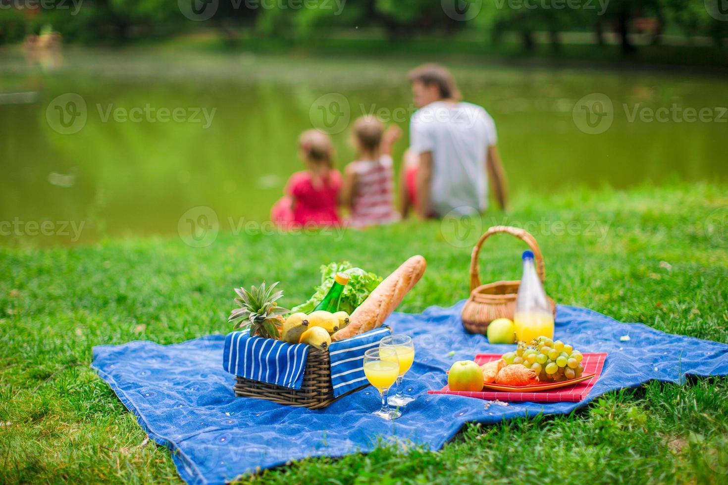 Familie Picknick Aussicht foto