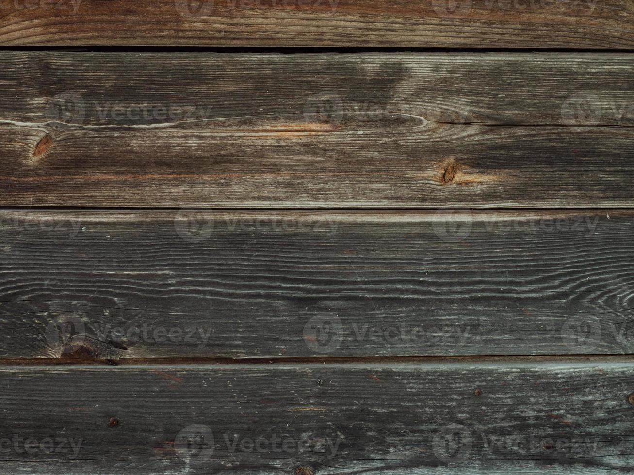 das Hintergrund Textur von das Mauer ist gemacht von grau alt hölzern Bretter. Nahansicht. foto