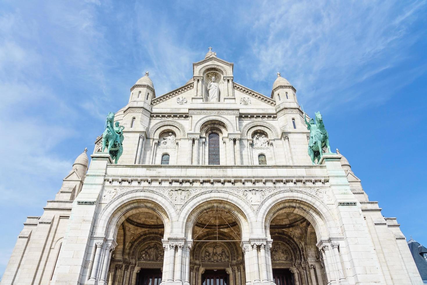 Basilika des heiligen Herzens von Paris in Paris, Frankreich foto