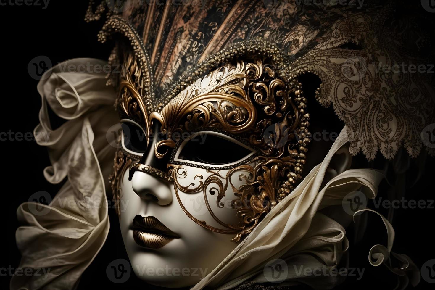 elegant Maske von venezianisch Karneval foto
