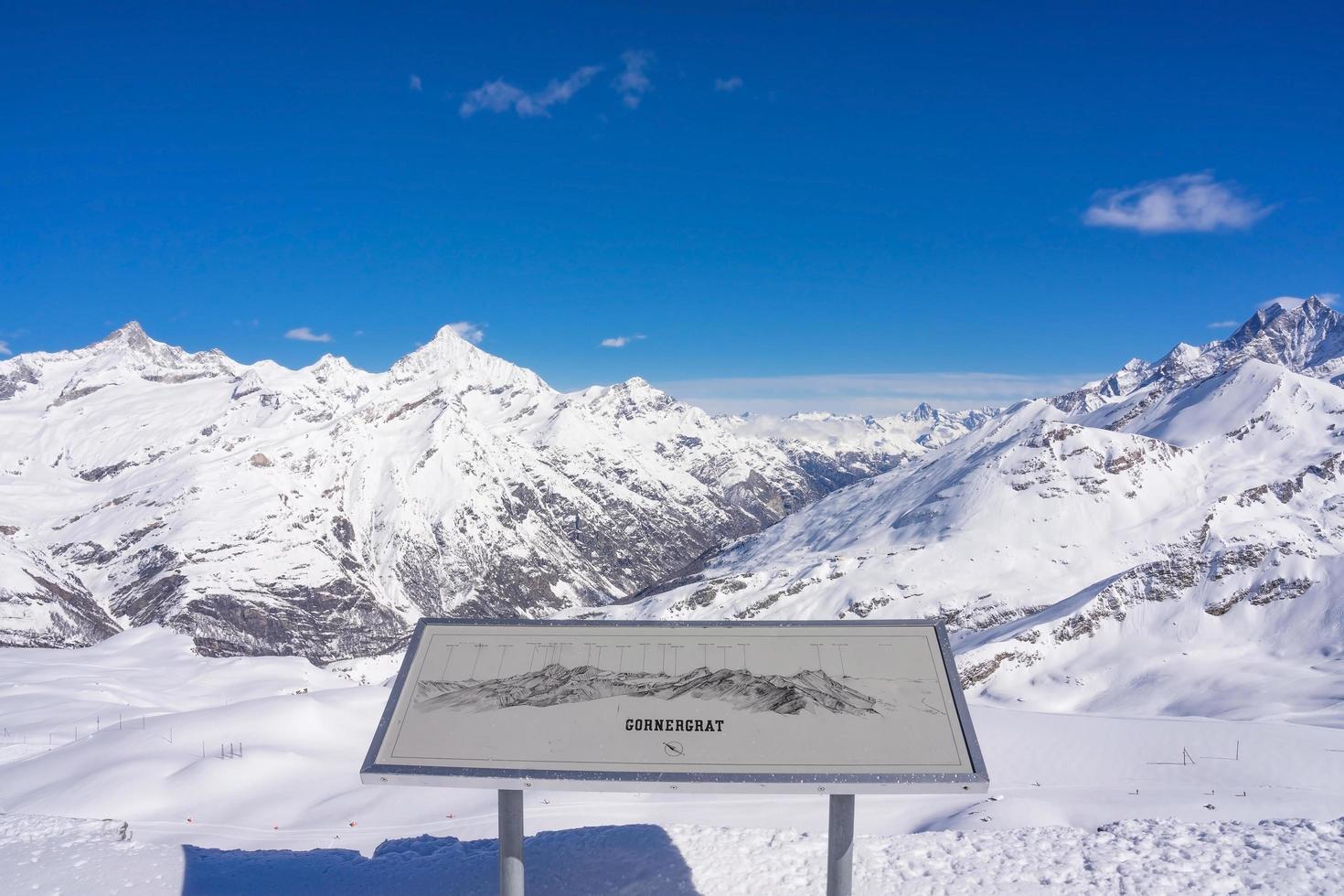 Panoramablick auf die Schweizer Alpen, Schweiz foto