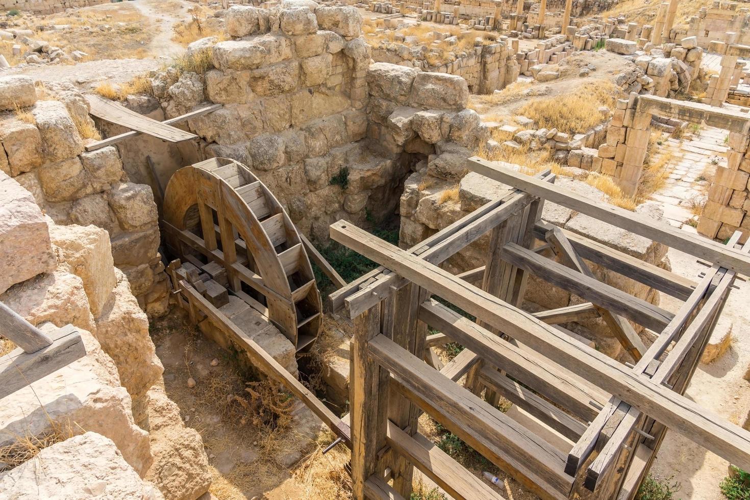 Ruinen der alten römischen Stadt Gerasa, Jordanien foto