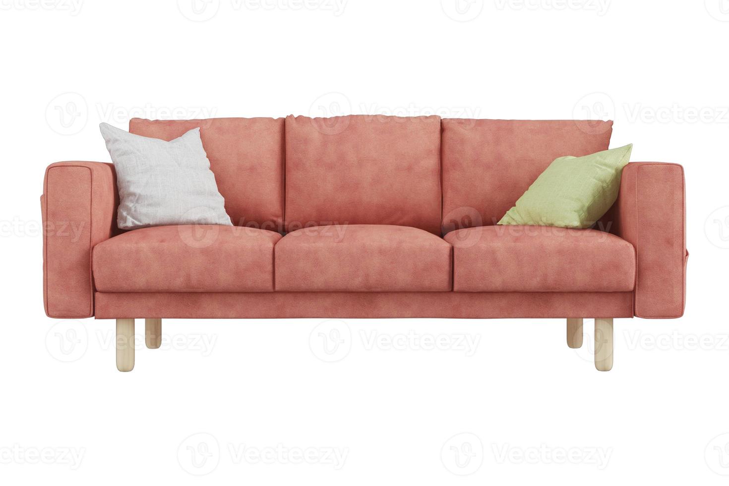 308 Sofa isoliert auf ein transparent Hintergrund foto