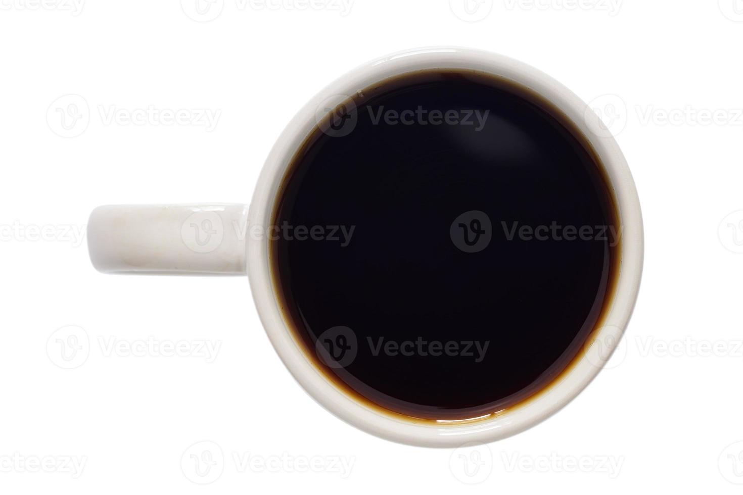 1624 Weiß Tasse mit Kaffee isoliert auf ein transparent Hintergrund foto